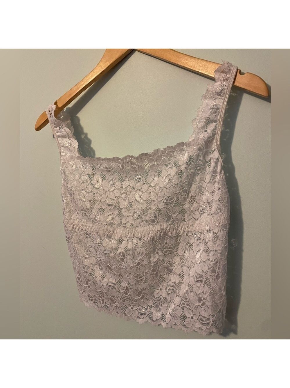 Fashion Bug White Lace Top Large - Picture 6 of 6